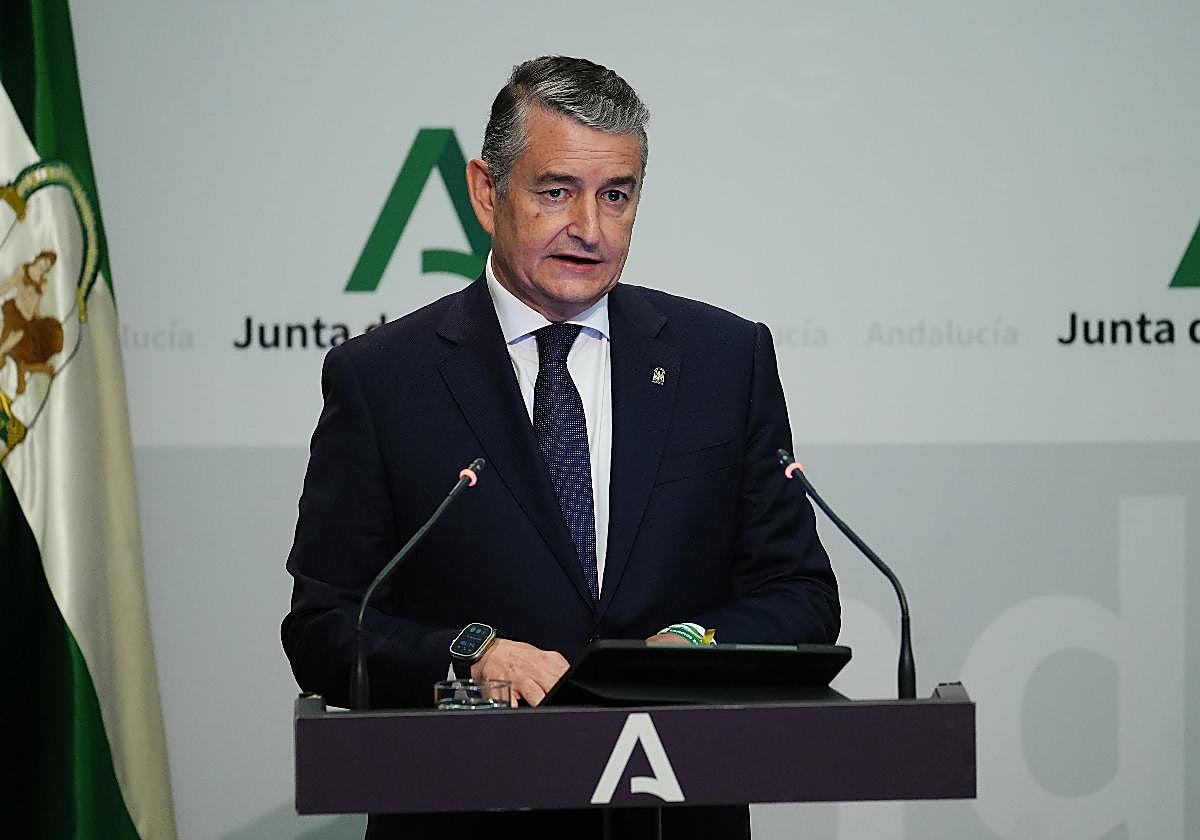 El consejero Antonio Sanz, en San Telmo