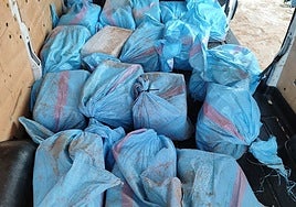 Incautado un alijo de 410 kilos de cocaína que iba a ser desembarcado en Barbate