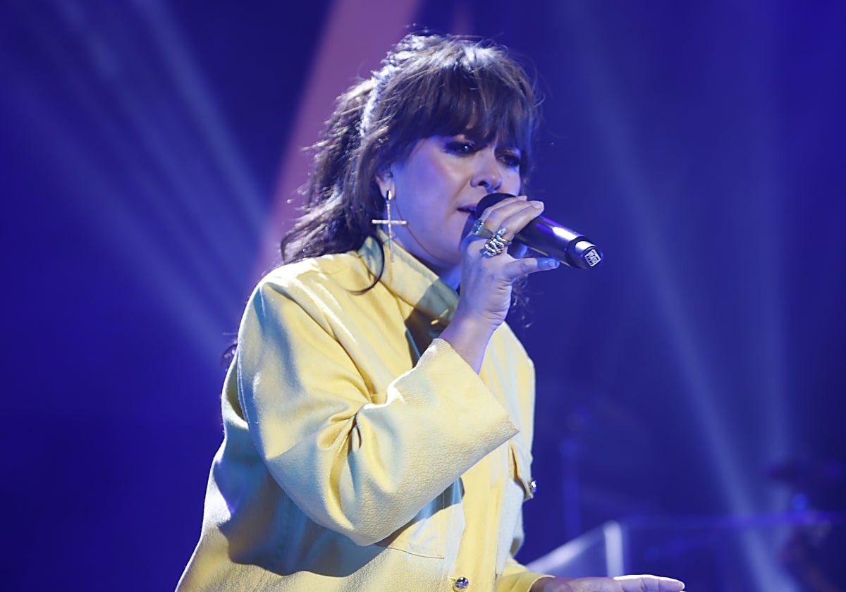 La cantante Vanesa Martín durante un concierto en Córdoba