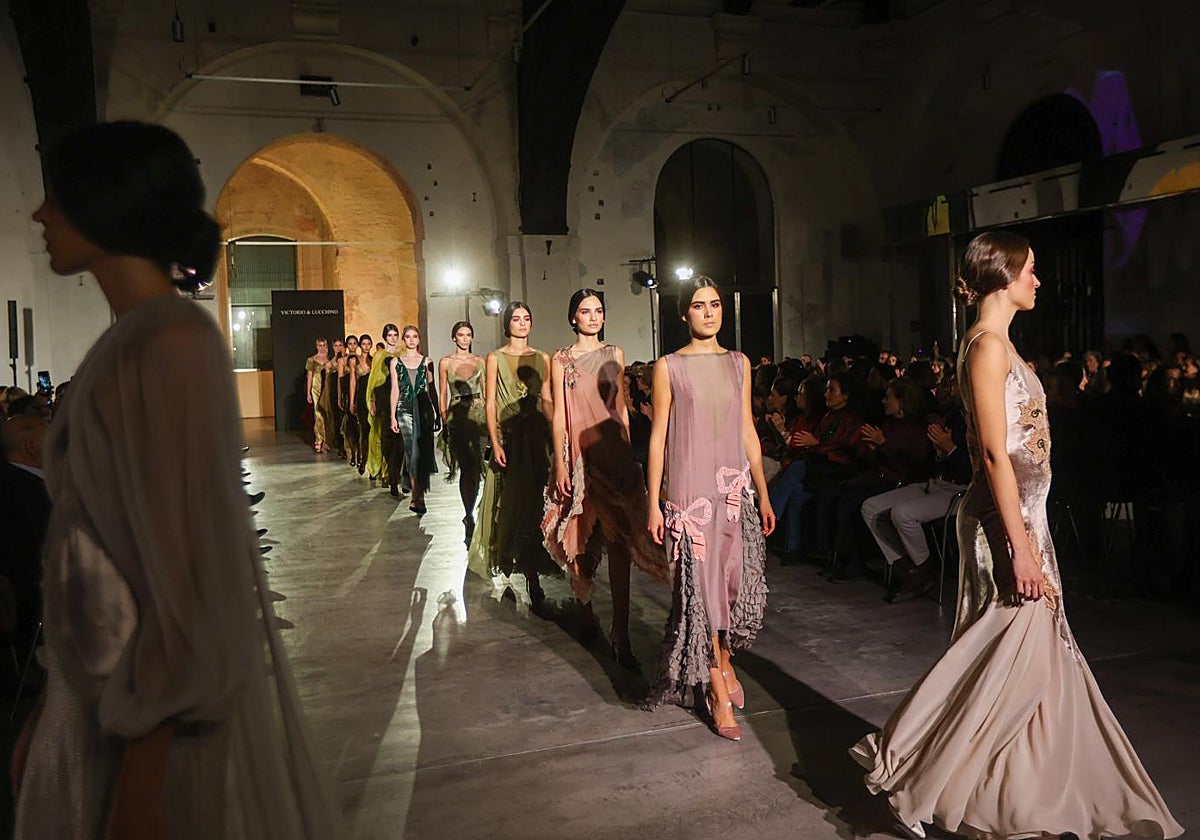 Una imagen del desfile en la Fábrica de Artillería