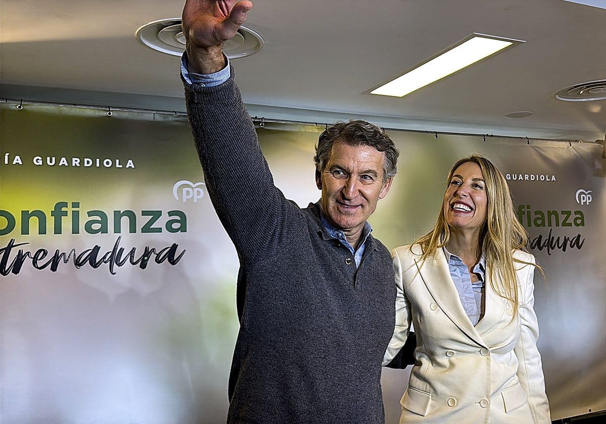 Alberto Núñez Feijóo y María Guardiola