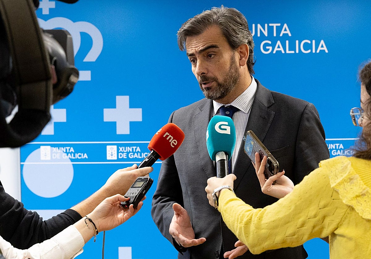 Diego Calvo, en una atención a los medios esta misma semana