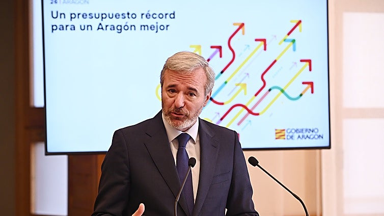 El Gobierno de Aragón presenta sus «presupuestos récord» para salvar la legislatura: casi 9.145 millones de euros y rebaja fiscal