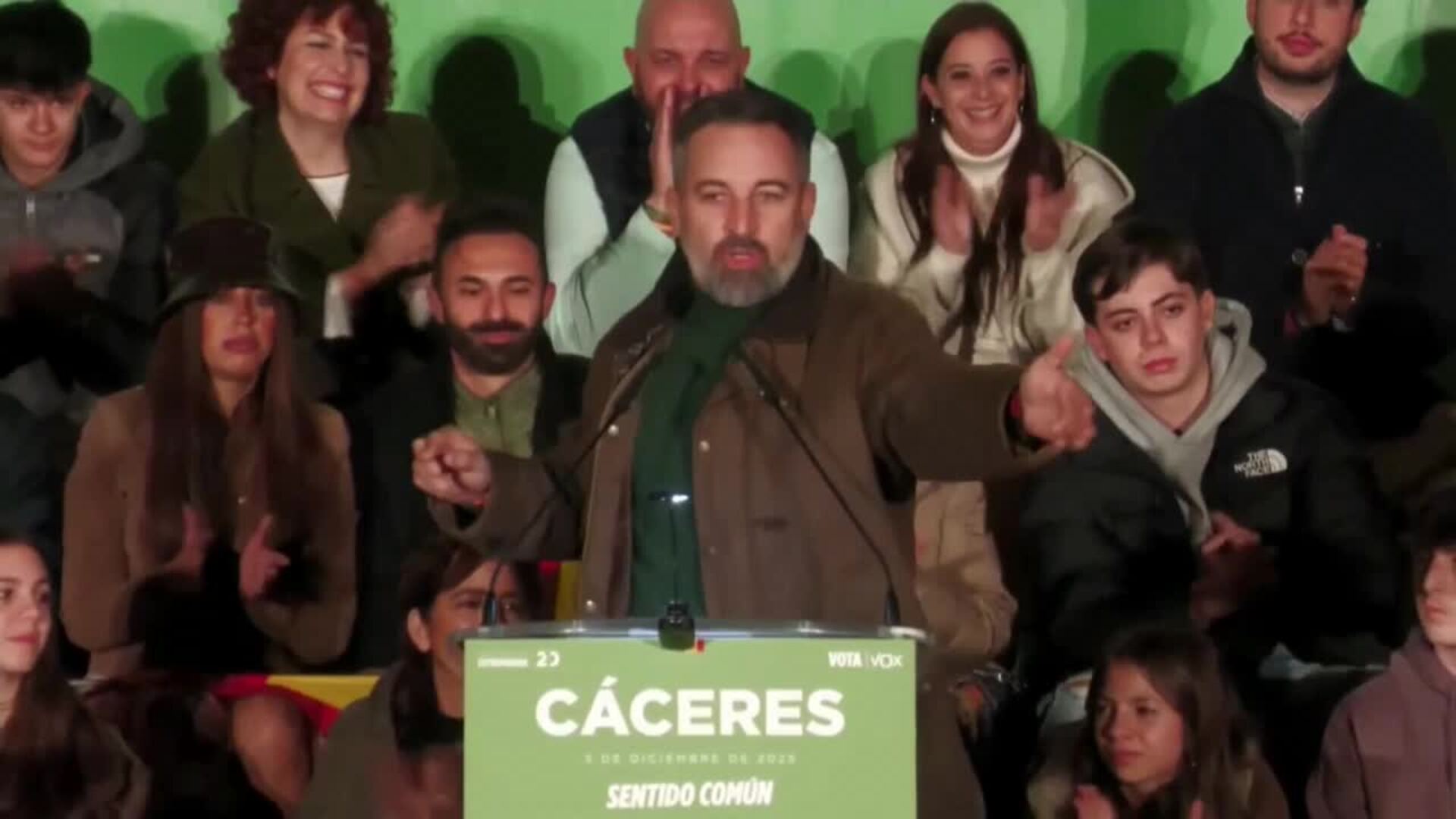 Abascal pide a los electores de Guardiola, &quot;la Irene Montero extremeña&quot;, que voten a Vox