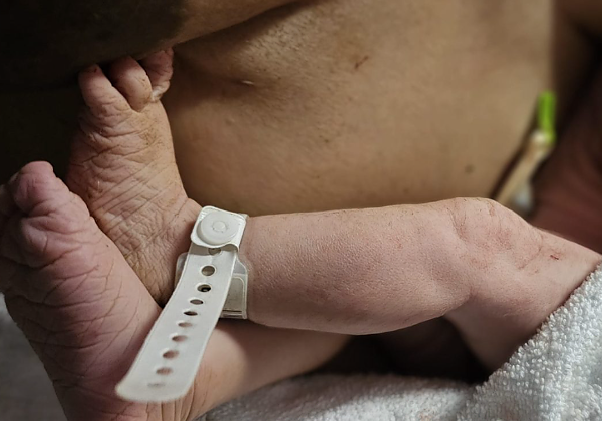 Recién nacido en un hospital canario