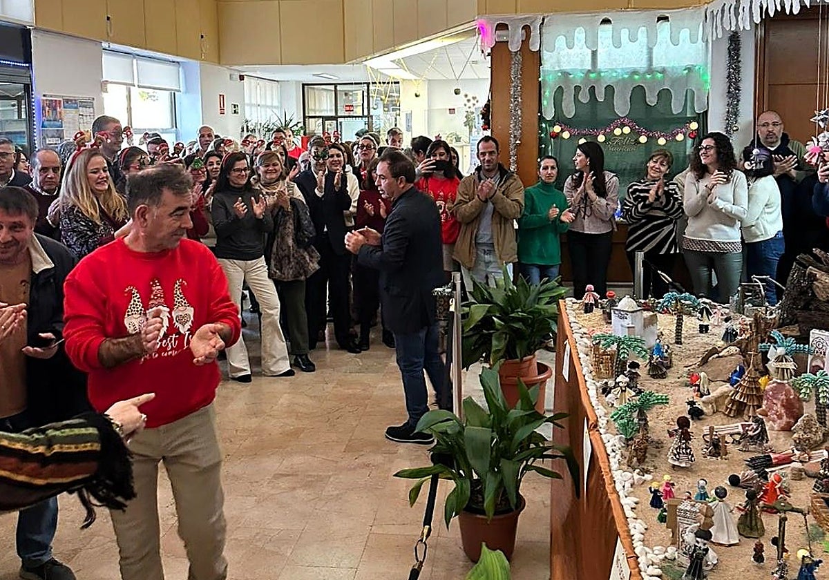 Inauguración del belén en la Delegación de Educación de Toledo