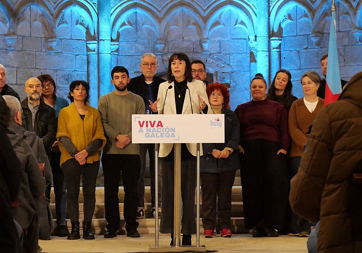 Pontón realiza una declaración política en el Panteón de Galegos Ilustres