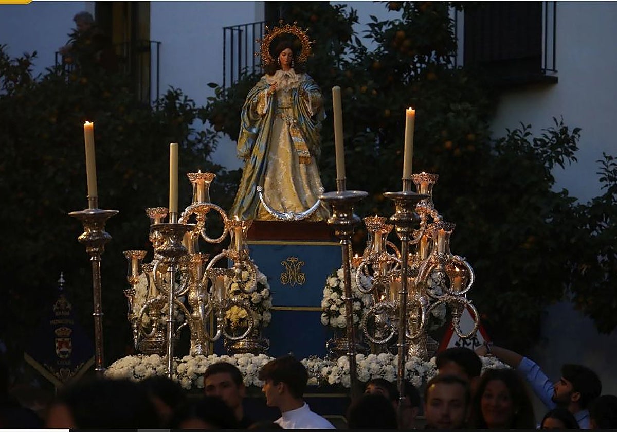 La procesión de la Inmaculada, del año 2024