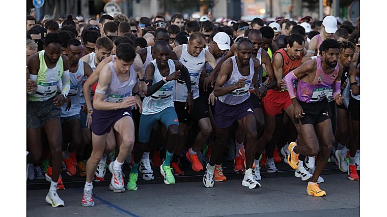 Corredores durante la prueba