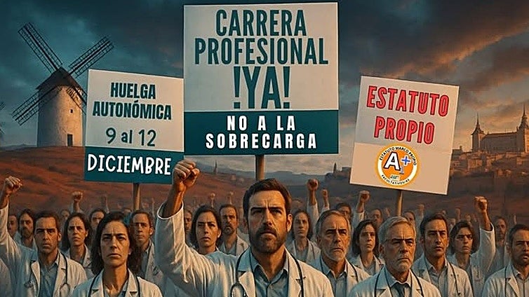 Cinco mil médicos están llamados a la huelga en Castilla-La Mancha para exigir la recuperación de la Carrera Profesional