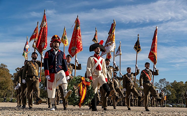 Main image - The Cerro Muriano base hosts the solemn military parade to celebrate its patron saint, the Immaculate Conception