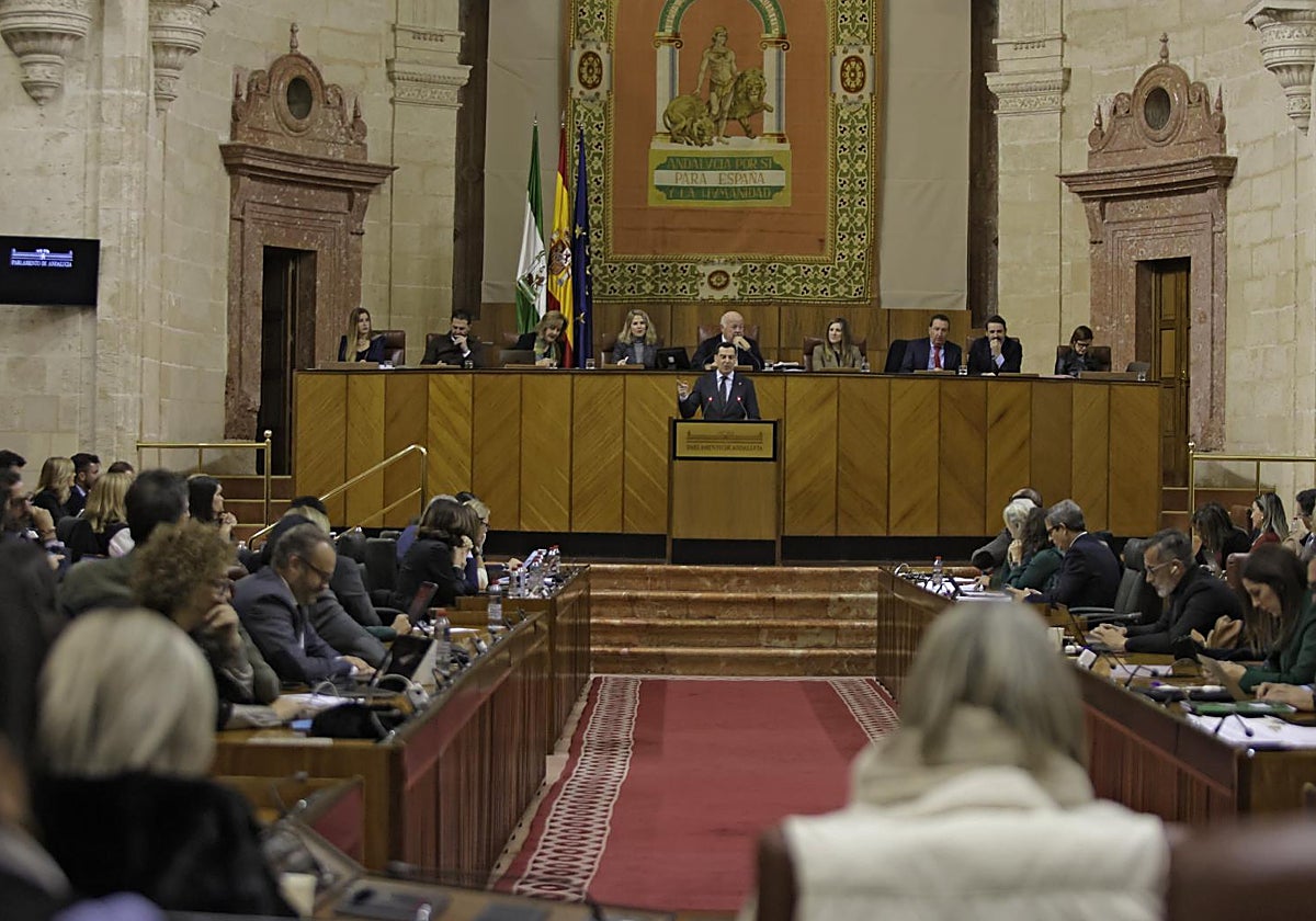 Una imagen del pleno del Parlamento de Andalucía