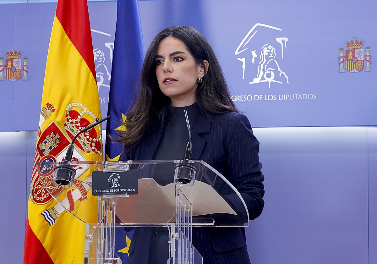 La portavoz del Grupo Parlamentario Vox en el Congreso, Pepa Millán