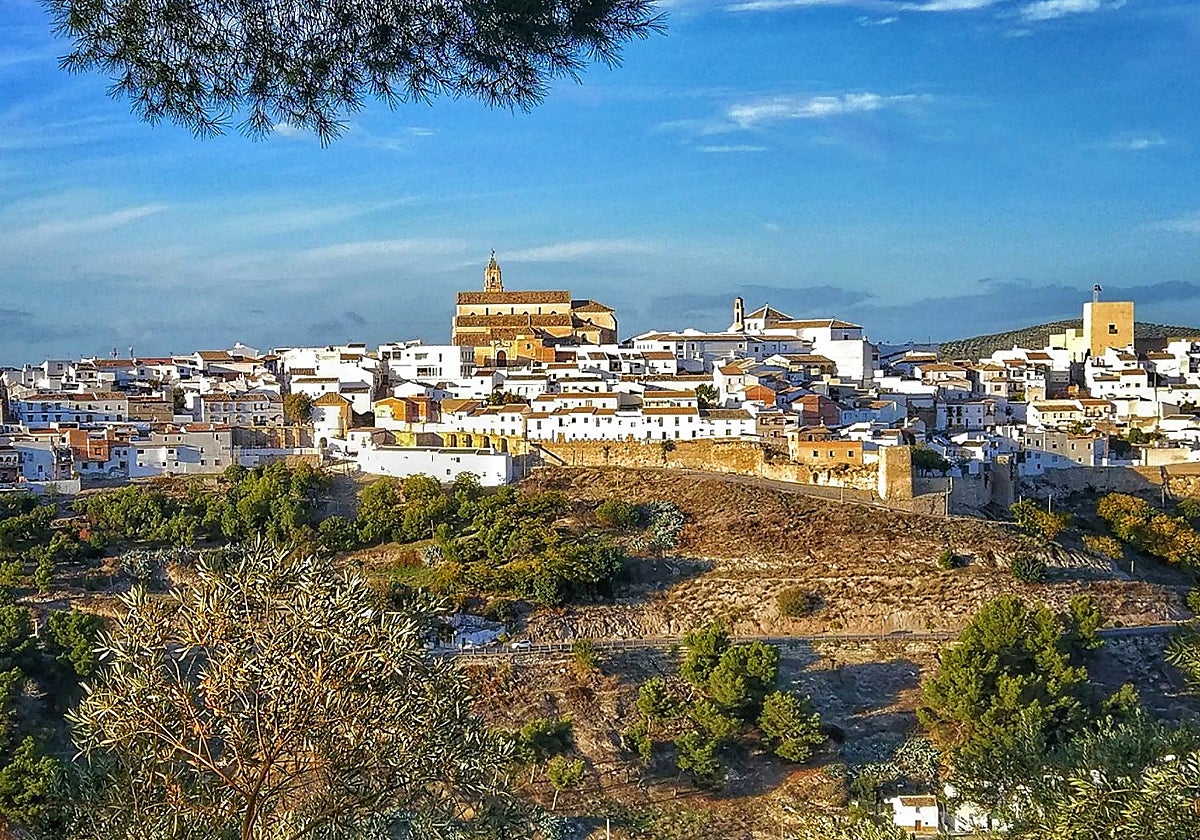 Vista panorámica de Baena  y su parte histórica