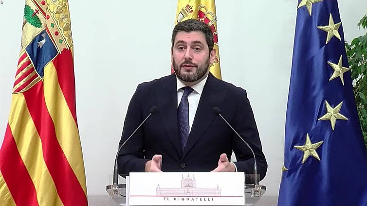 Nolasco (Vox) advierte a Azcón de que no le dará "un cheque en blanco" para los presupuestos