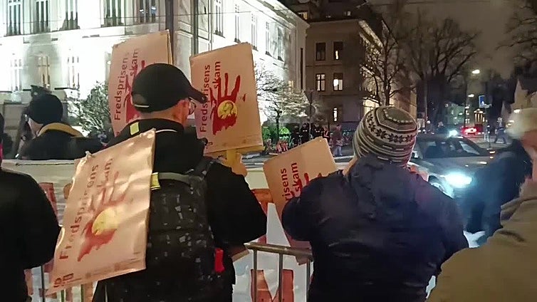 Organizaciones noruegas protestan por la concesión del Nobel de la Paz a María Corina Machado