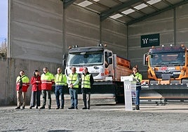 Quince vehículos y 600 toneladas de sal para despejar las carreteras provinciales en invierno