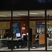 Funcionarios en Torre Triana