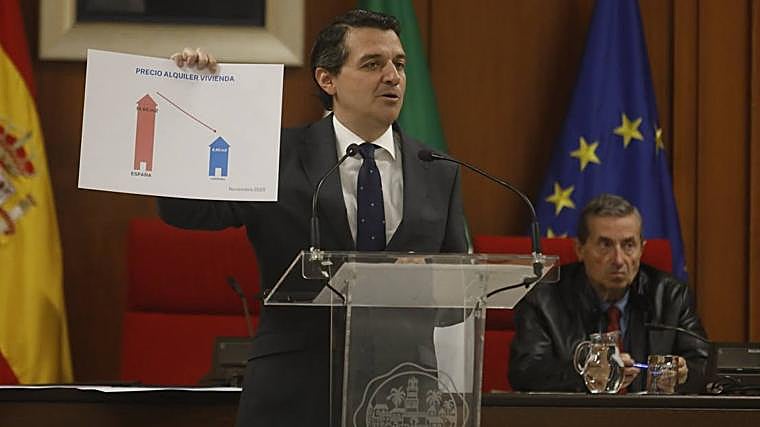 El alcalde, el jueves durante el Debate del Estado de la Ciudad