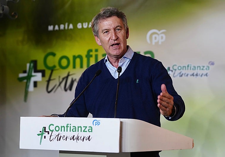 Feijóo, sobre las elecciones en Extremadura: «Tendrán un efecto dominó» para España