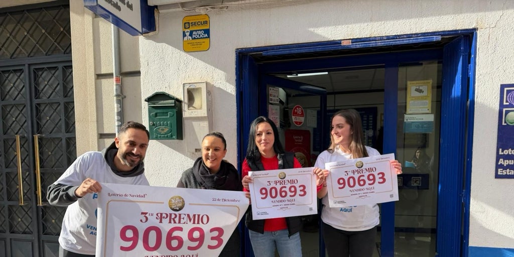 El 90693, tercer premio repartido en 38 provincias por toda España