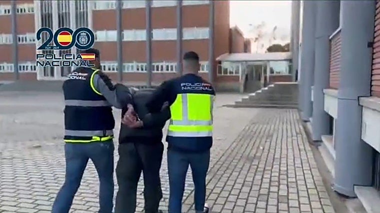 One of the people arrested by the national police