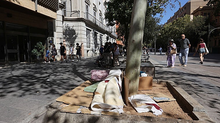 Um lugar onde dormem moradores de rua