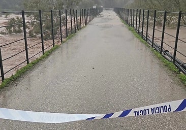 Máxima alerta por el desbordamiento del río Hozgarganta en la provincia de Cádiz por la tormenta Francis