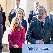 El lema del PP para el 8-F: Azcón llama a los suyos a no confiarse y consolidar sus opciones para lograr un «Aragón imparable»