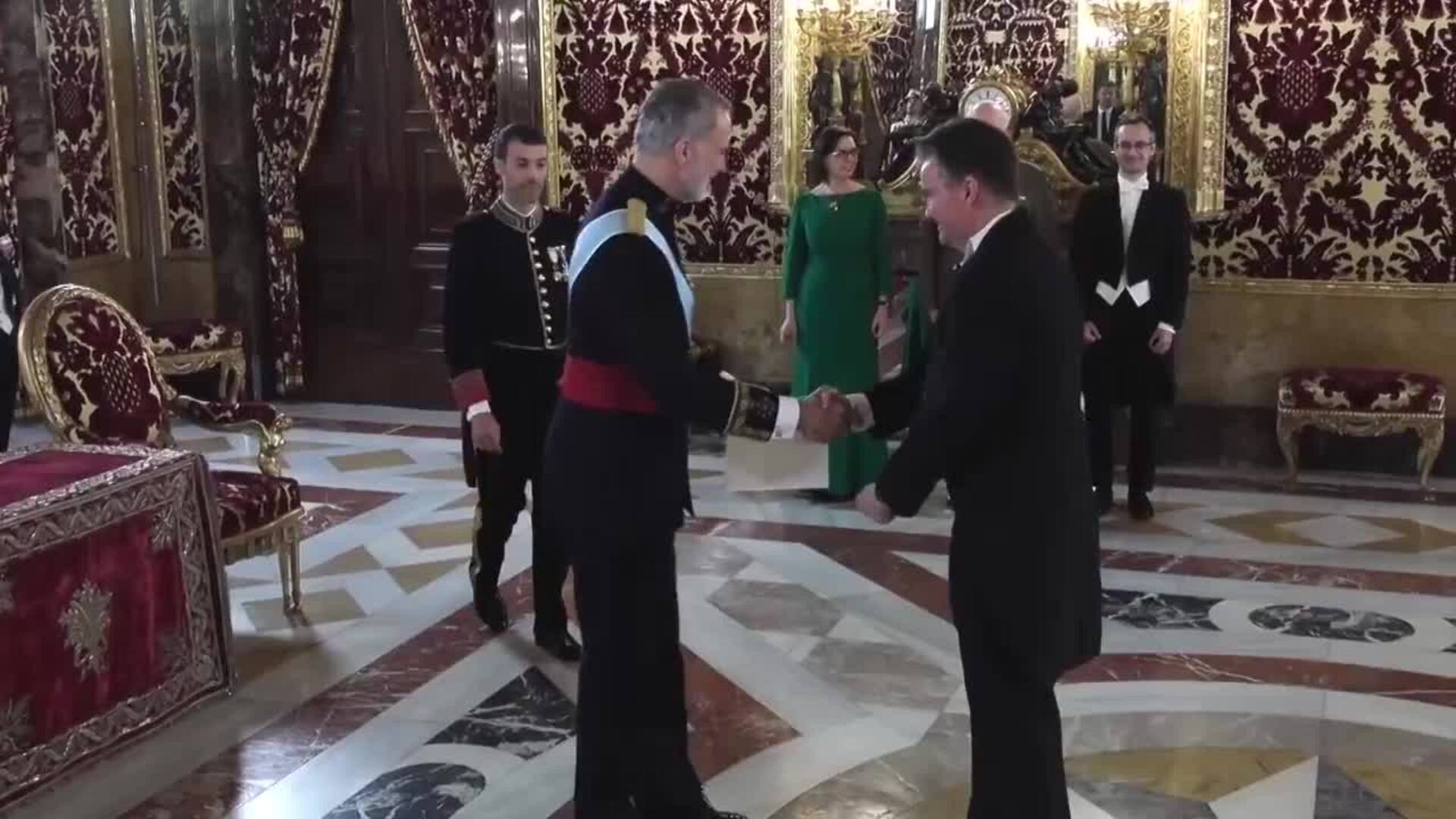 El rey recibe las cartas credenciales del nuevo embajador de Hungría
