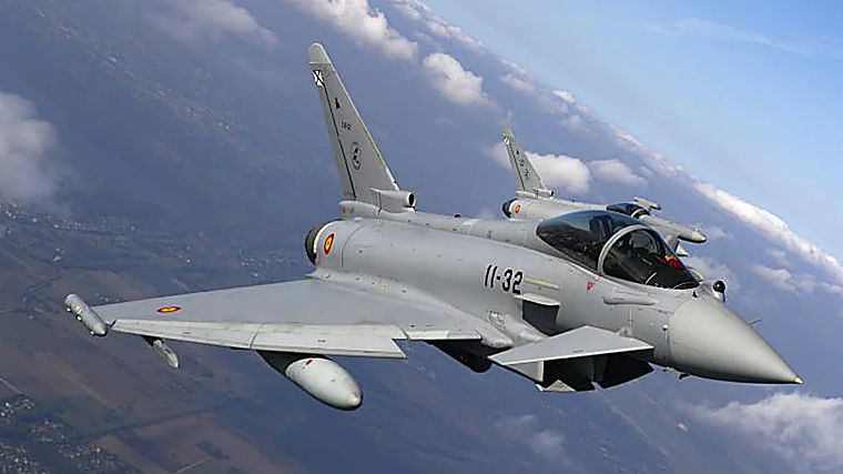 Eurofighter del Ejército del Aire en una misión de la OTAN en Lituania