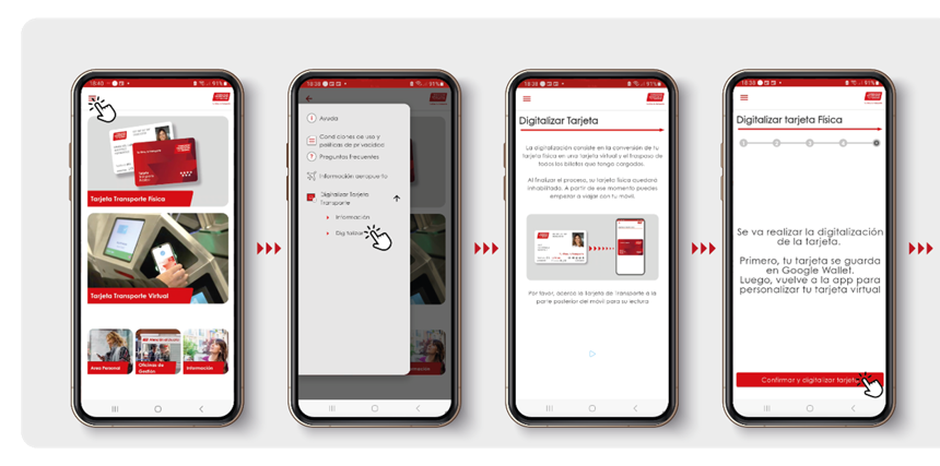 Pasos para llevar el abono transporte de Madrid en el móvil