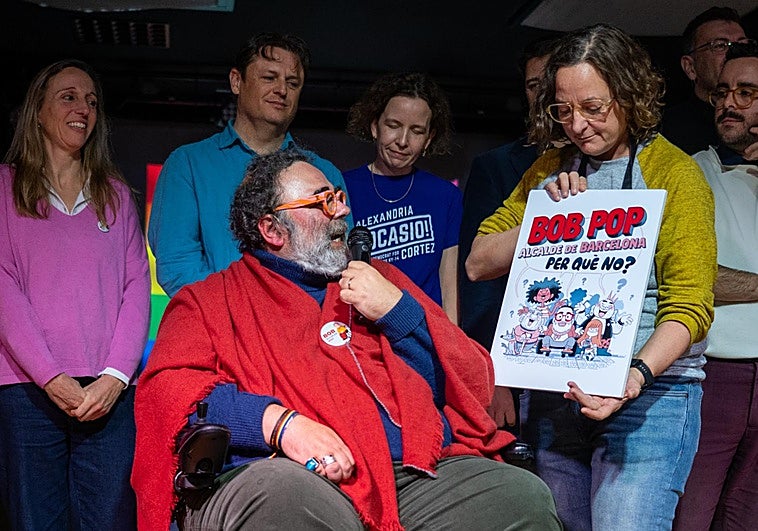 Bob Pop, aspirante a alcalde de Barcelona sin el aval de la «hada madrina» Colau