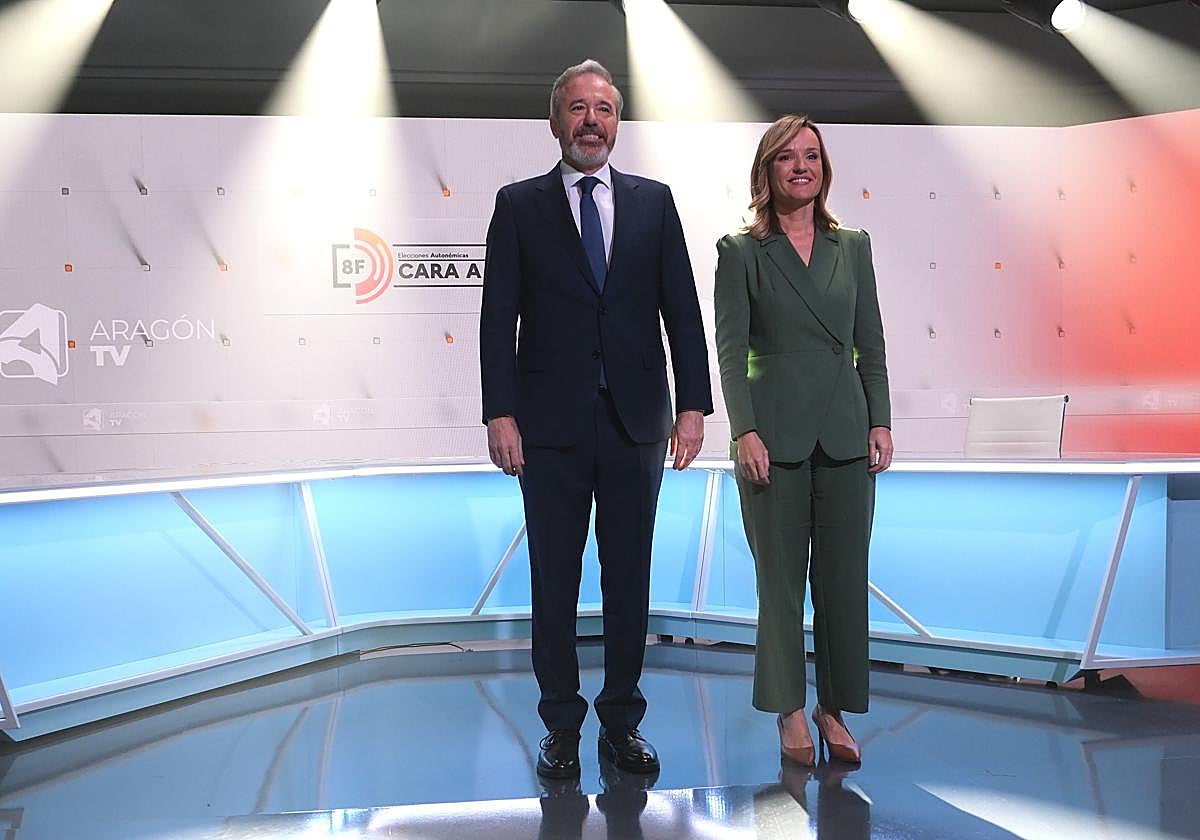 Debate cara a cara Elecciones Aragón, en directo: ganador del Azcón vs  Alegría, última hora y
