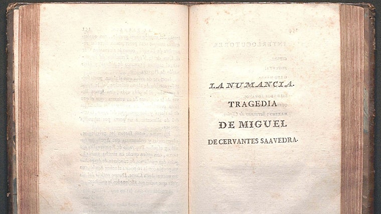 La Numancia, de Miguel de Cervantes, en la edición de 1784