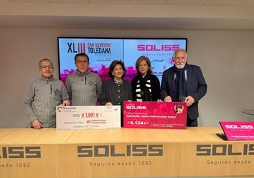 Fundación Soliss dona 4.124 euros a AFA Toledo tras la San Silvestre