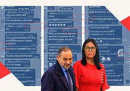 El CNI retiró el dispositivo que vigilaba el avión de Delcy cuando apareció Ábalos en Barajas