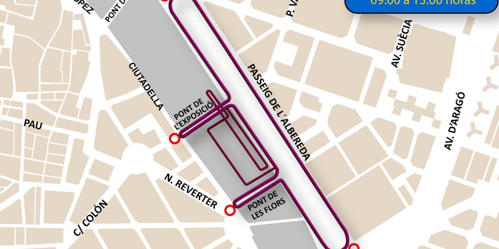 Cortes de tráfico y desvíos de líneas de EMT en Valencia por el Duatlón By Mtri este sábado 21 de febrero