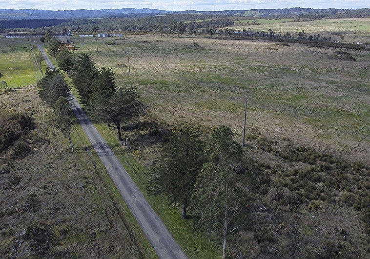 La finca Rioseco, en Palas de Rei (Lugo), emplazamiento previsto para la planta de Altri