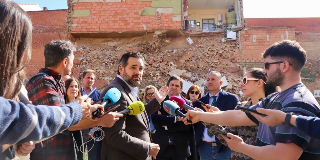 Núñez exige cobertura «al 100%» para familias y ayuntamientos afectados por las lluvias