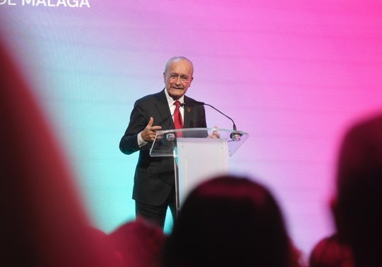 El alcalde de Málaga, Francisco De la Torre, durante su intervención en la inauguración del Foro Transfiere 2026