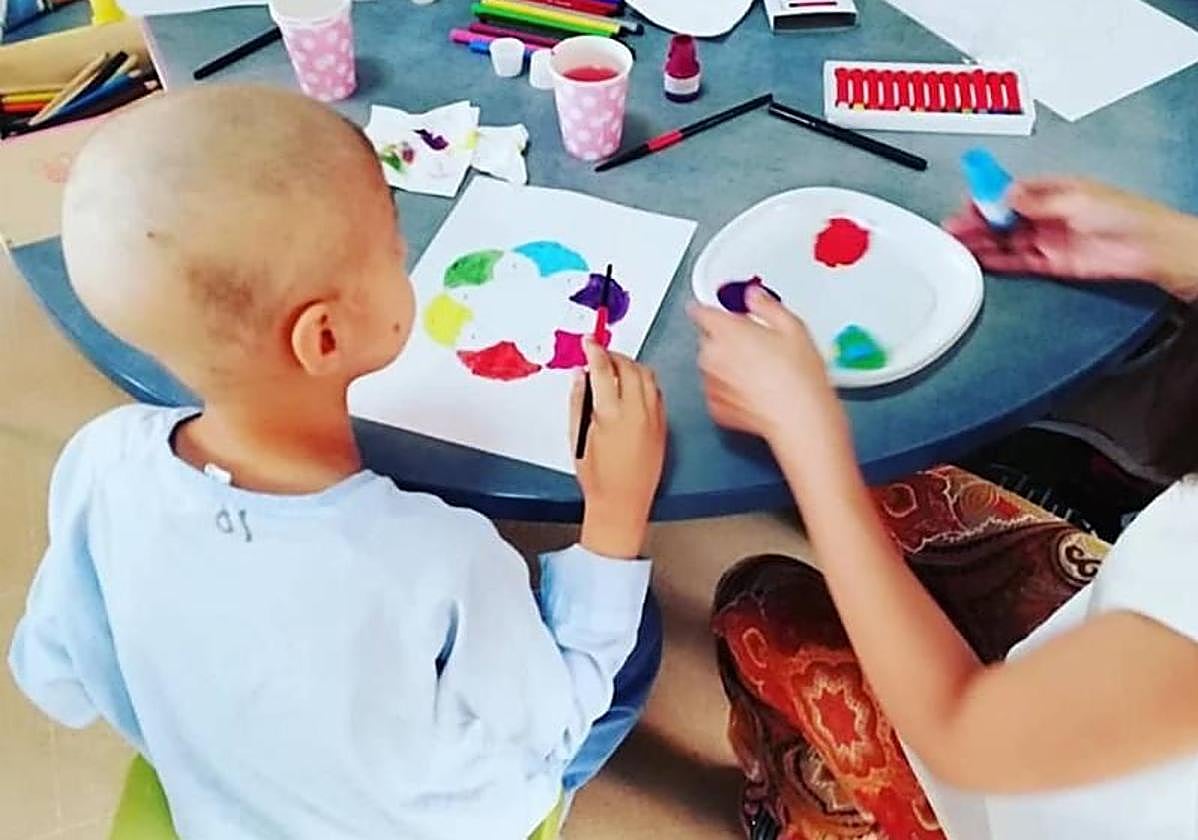 Imagen de un niño con cáncer.