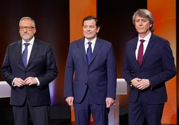 Primer debate electoral: de las «matrimoniadas» de Mañueco y Pollán a la resignación de Martínez ante un pacto PP-Vox