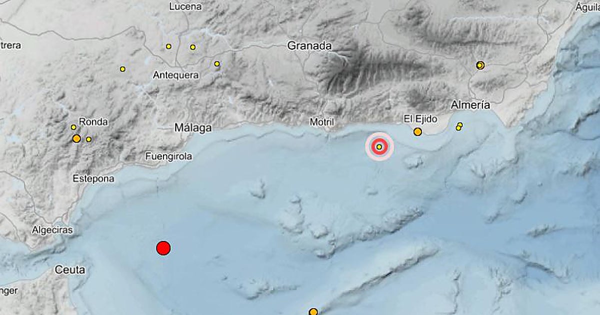 Un terremoto de magnitud 4,4 en el mar de Alborán se deja sentir con fuerza hasta en la sierra de Huelva