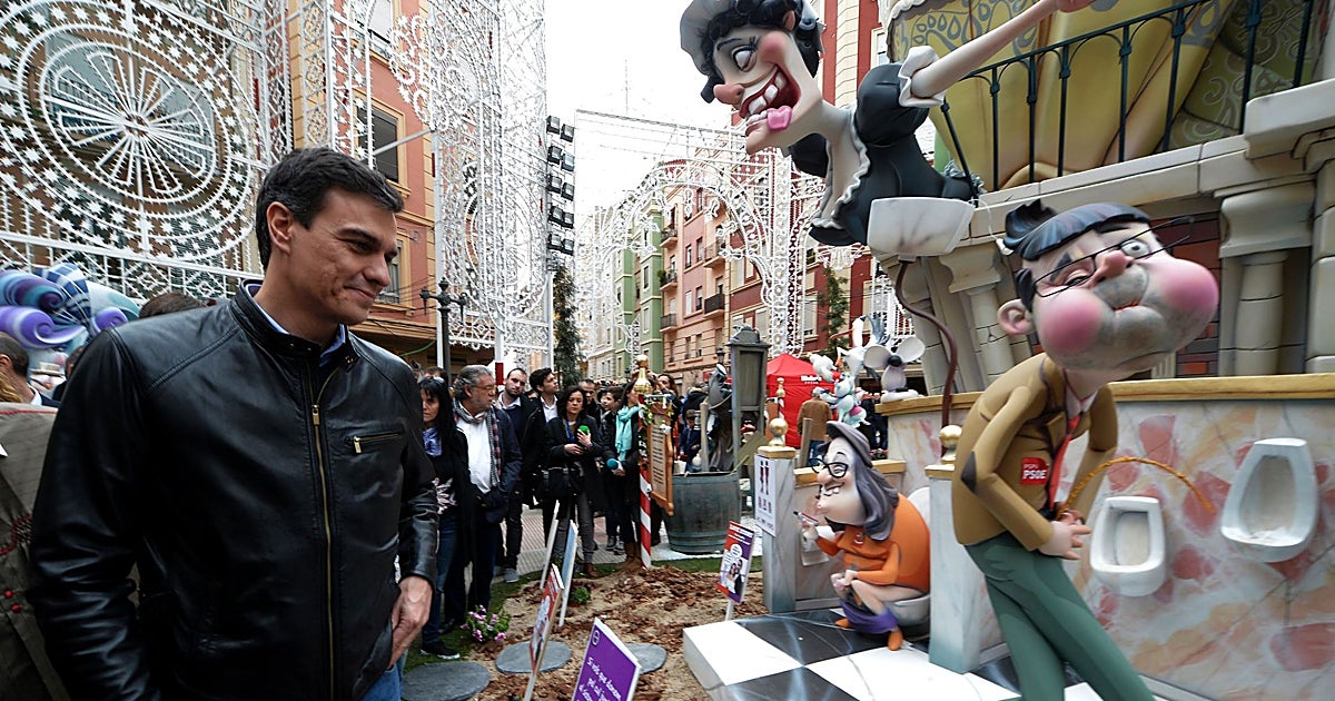 Pedro Sánchez, una década sin visitar las Fallas de Valencia