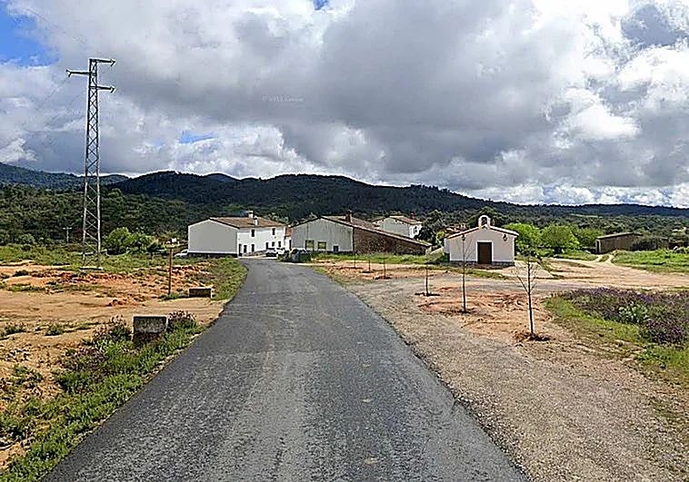 Acceso a la aldea de La Escalada, en Huelva