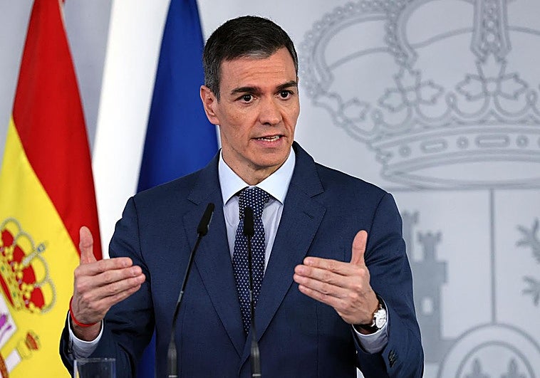 El presidente del Gobierno, Pedro Sánchez