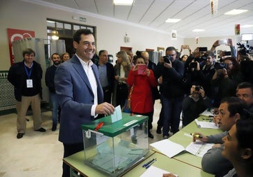 Juanma Moreno encara sus cuartas elecciones con más peligro por la derecha que por la izquierda
