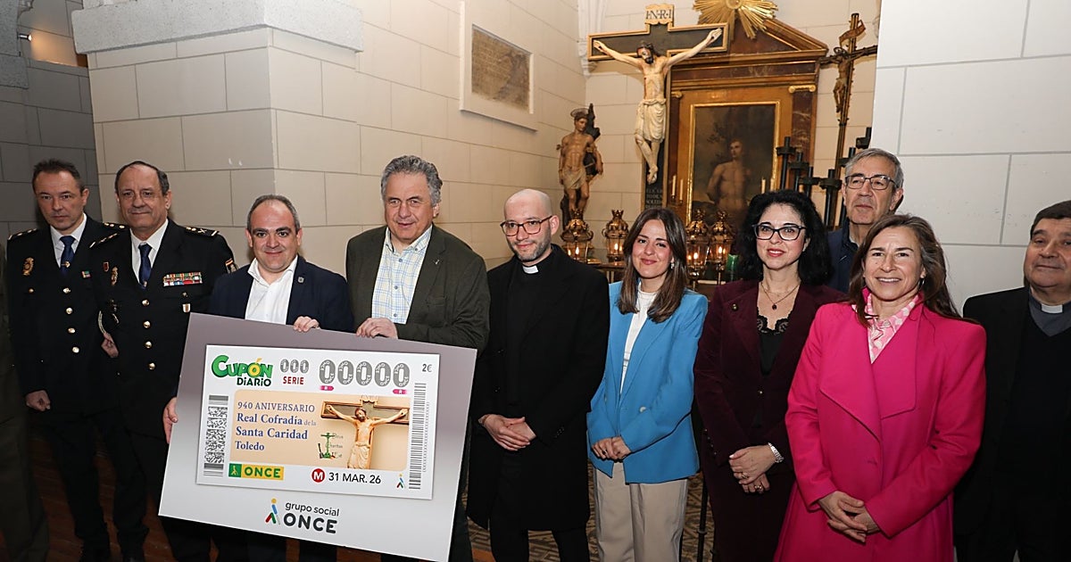 La Santa Caridad de Toledo protagonista del cupón de la ONCE