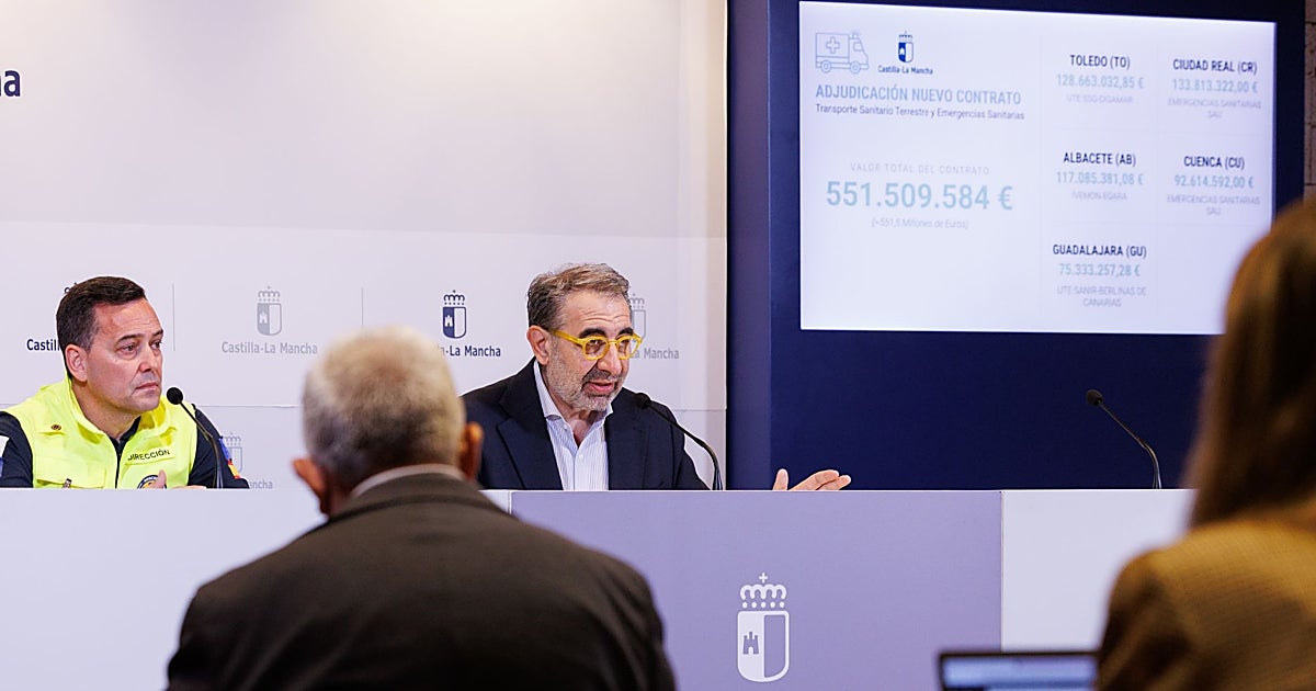 La Junta adjudica el transporte sanitario por 551 millones: 35 vehículos nuevos y más personal
